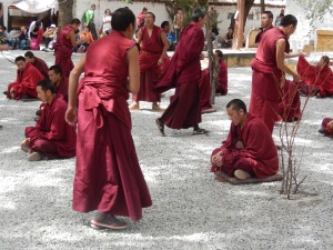 Monks debating at Lhasa's Sera Monastery